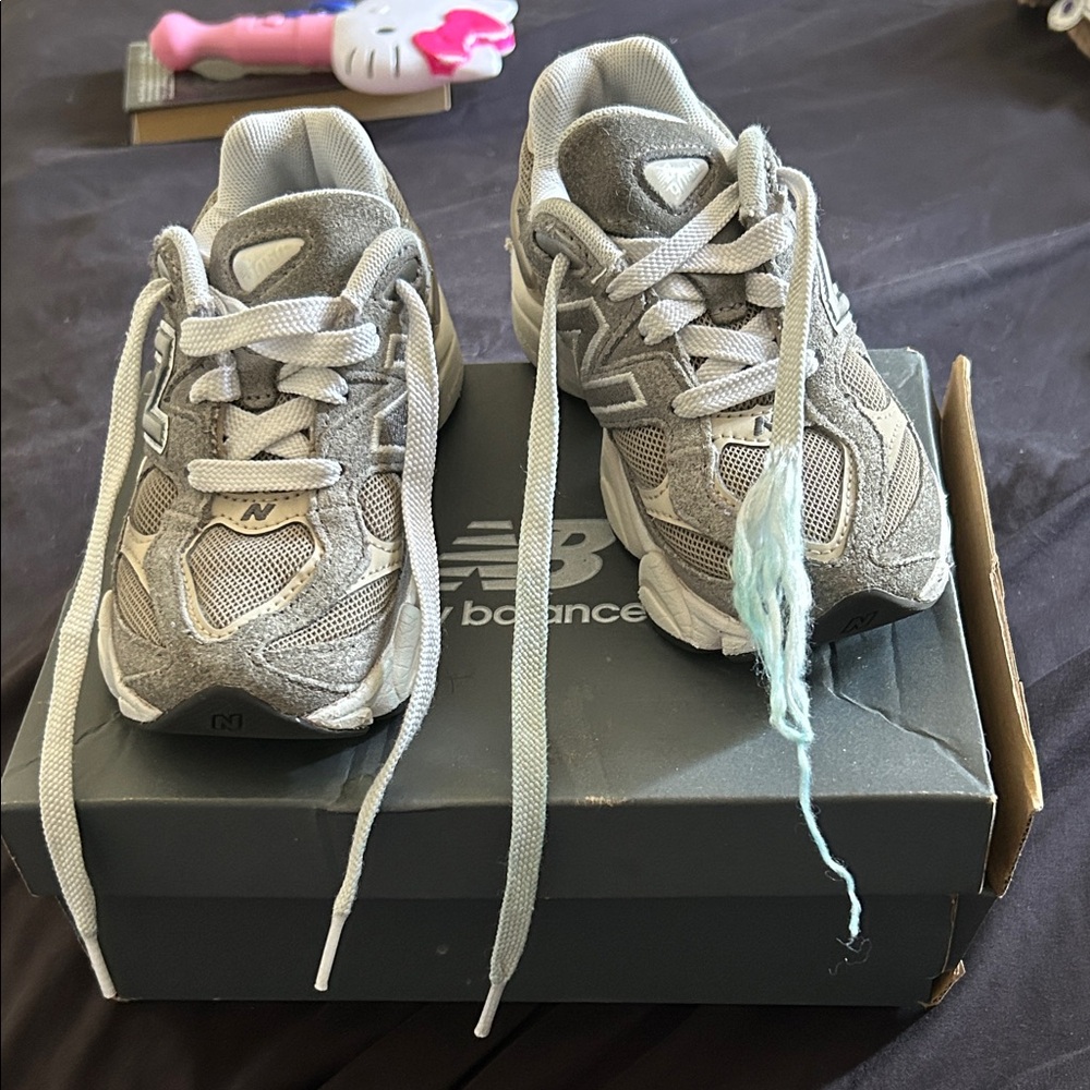 New Balance Kids' Light Gray Sneakers